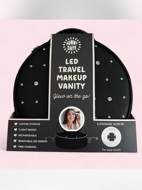 Sunny Days LED Travel Makeup Vanity New Rhinestone Studs